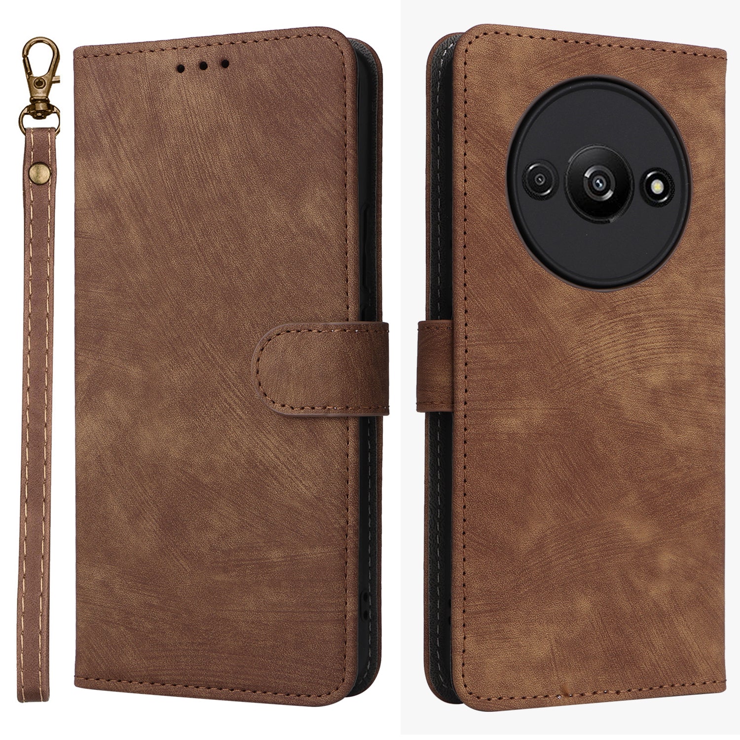 For Xiaomi Redmi A3 / Poco C61 4G Case RFID Blocking Wallet PU Leather Stand Phone Cover