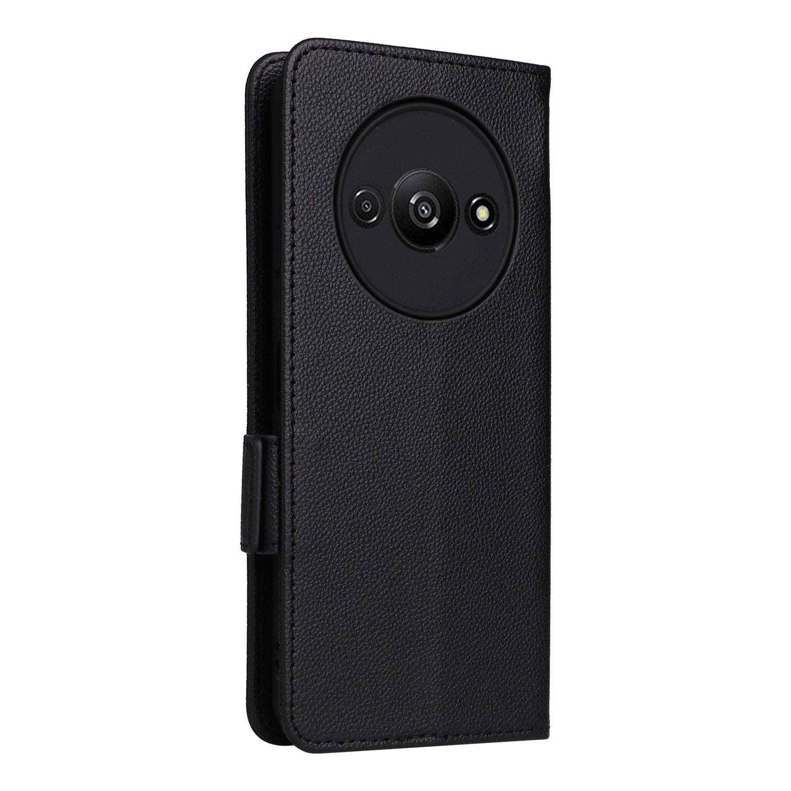 For Xiaomi Redmi A3 / Poco C61 4G Case with Hand Strap Litchi Texture Leather Wallet Phone Cover