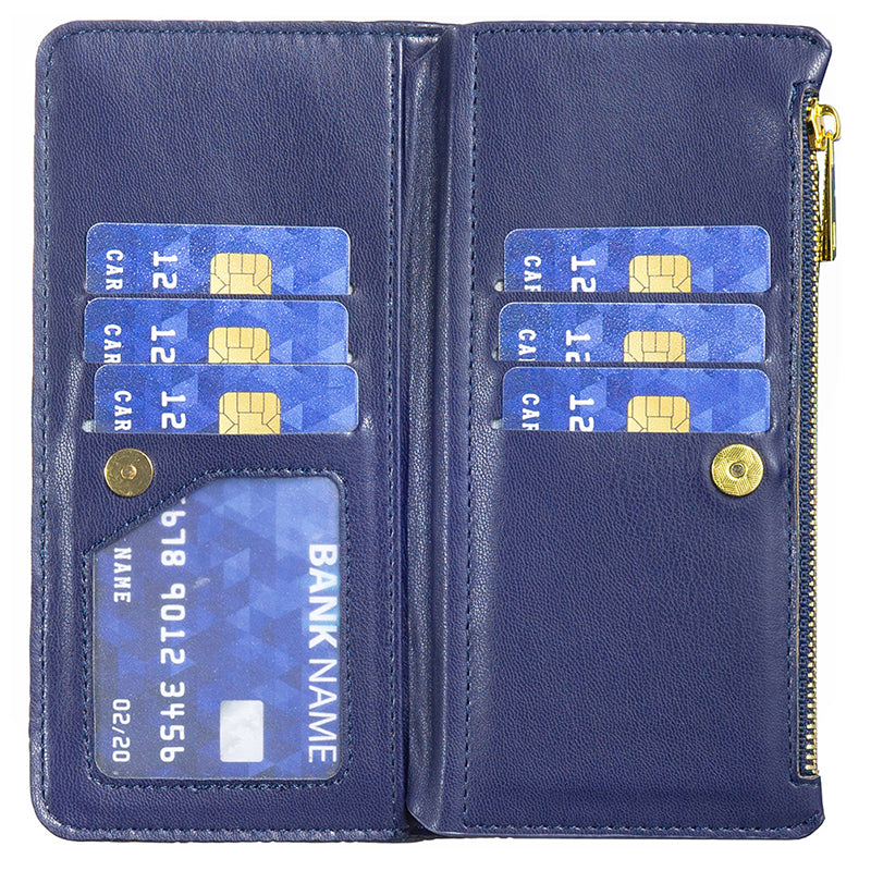 BINFEN COLOR BF Style-15 For Xiaomi Redmi A3 / Poco C61 4G Case Zipper Flip Shockproof Leather Phone Cover