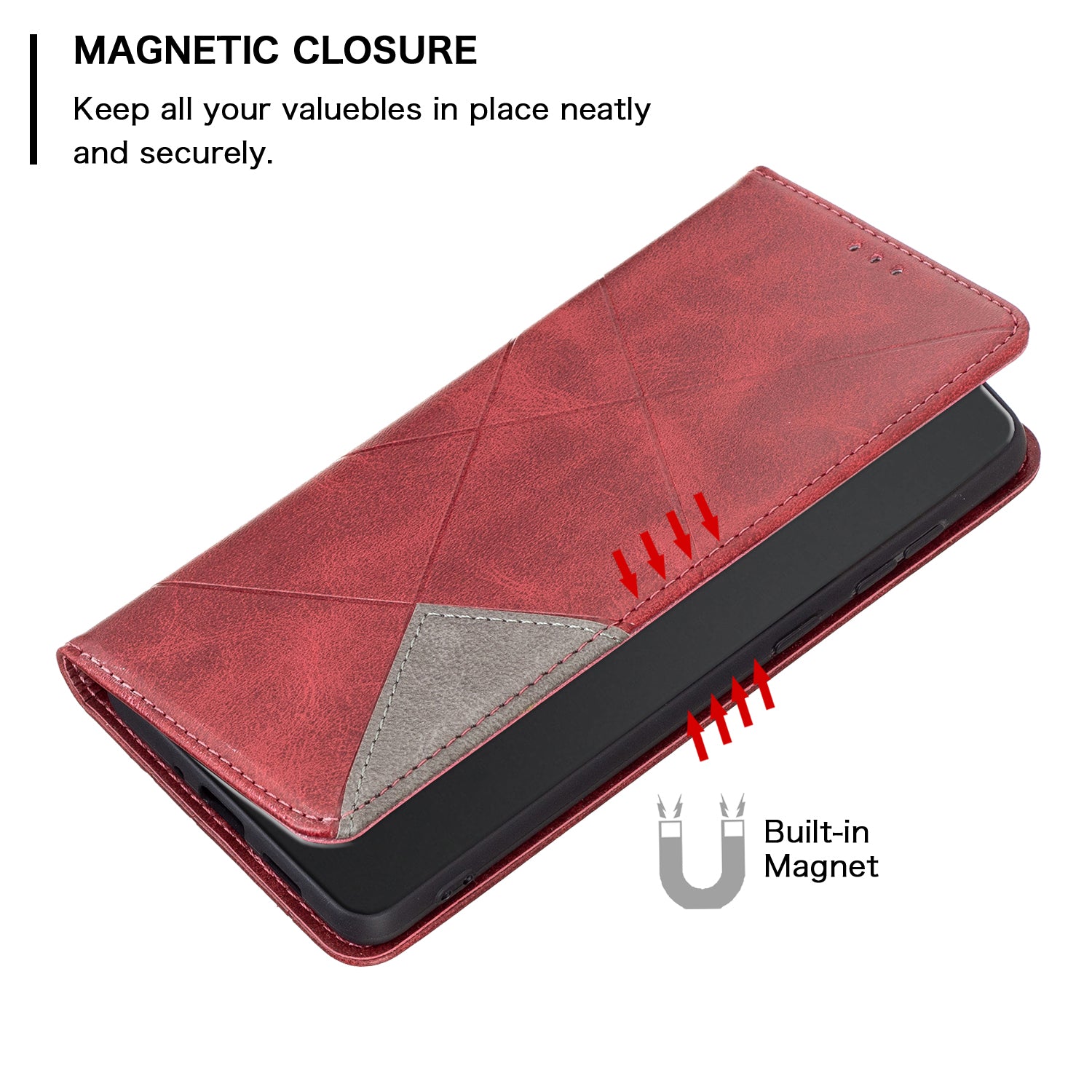 For Xiaomi Redmi A3 / Poco C61 4G Case with Card Slots PU Leather Rhombus Phone Cover