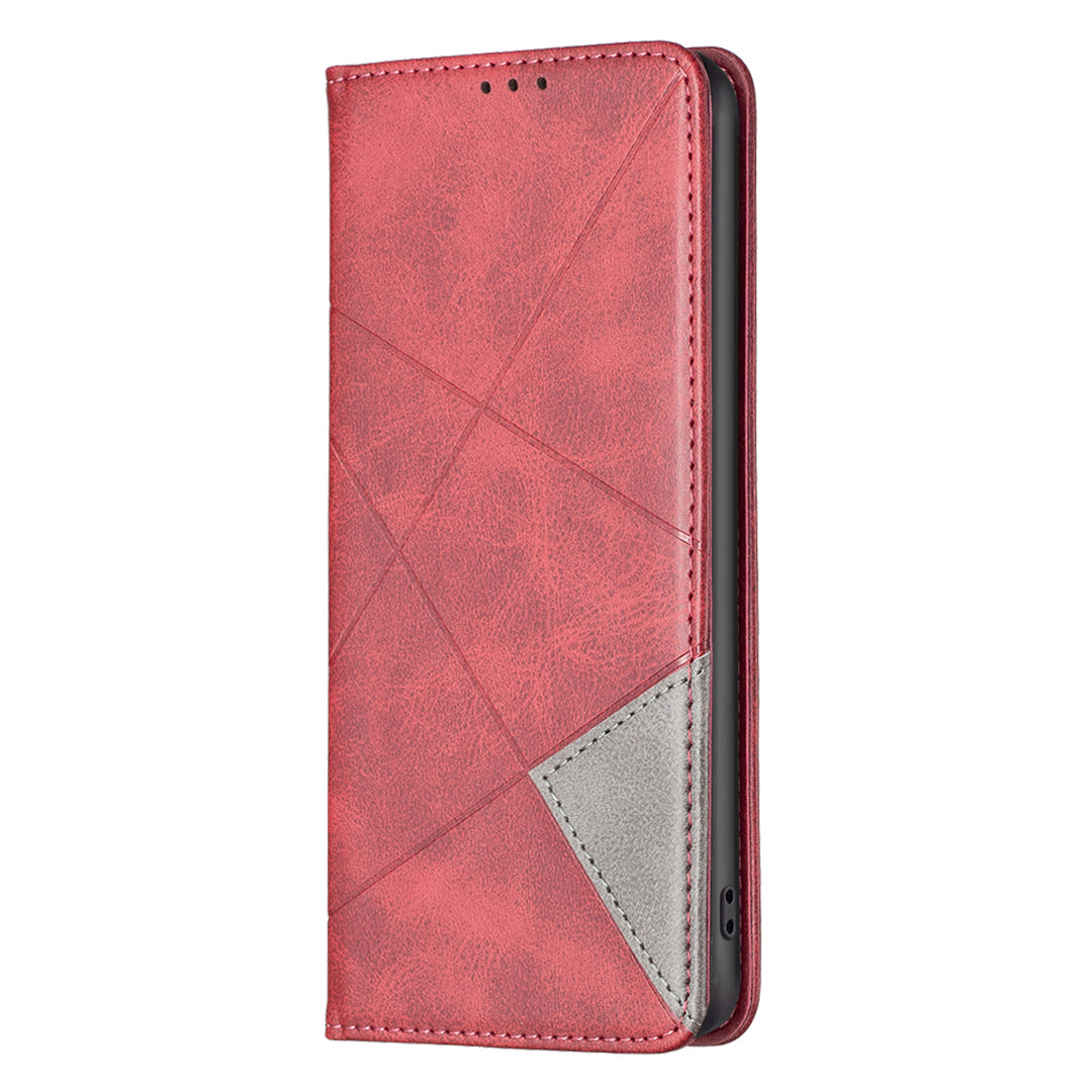 For Xiaomi Redmi A3 / Poco C61 4G Case with Card Slots PU Leather Rhombus Phone Cover