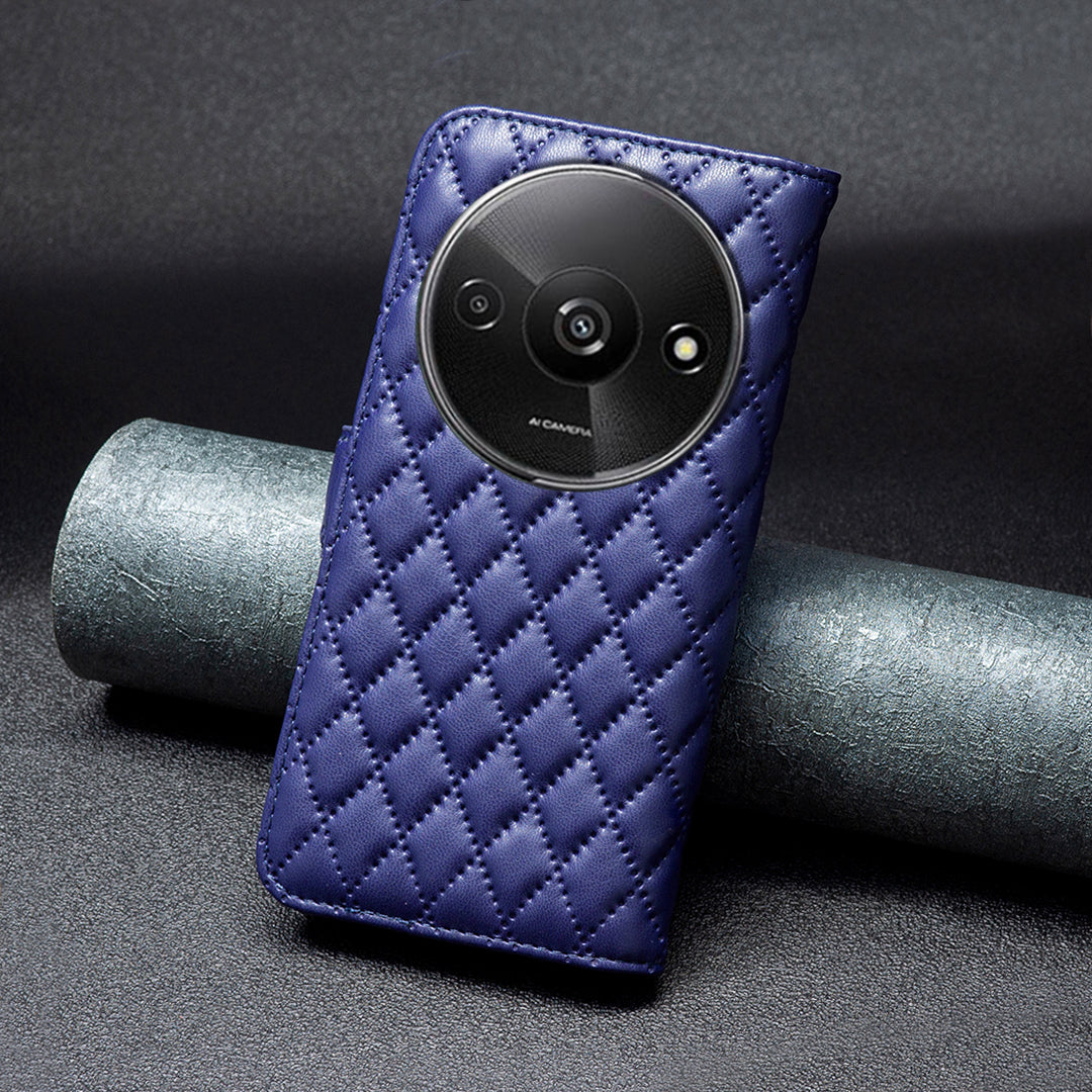 BINFEN COLOR BF Style-14 For Xiaomi Redmi A3 / Poco C61 4G Case TPU Inner Shell Leather Phone Cover