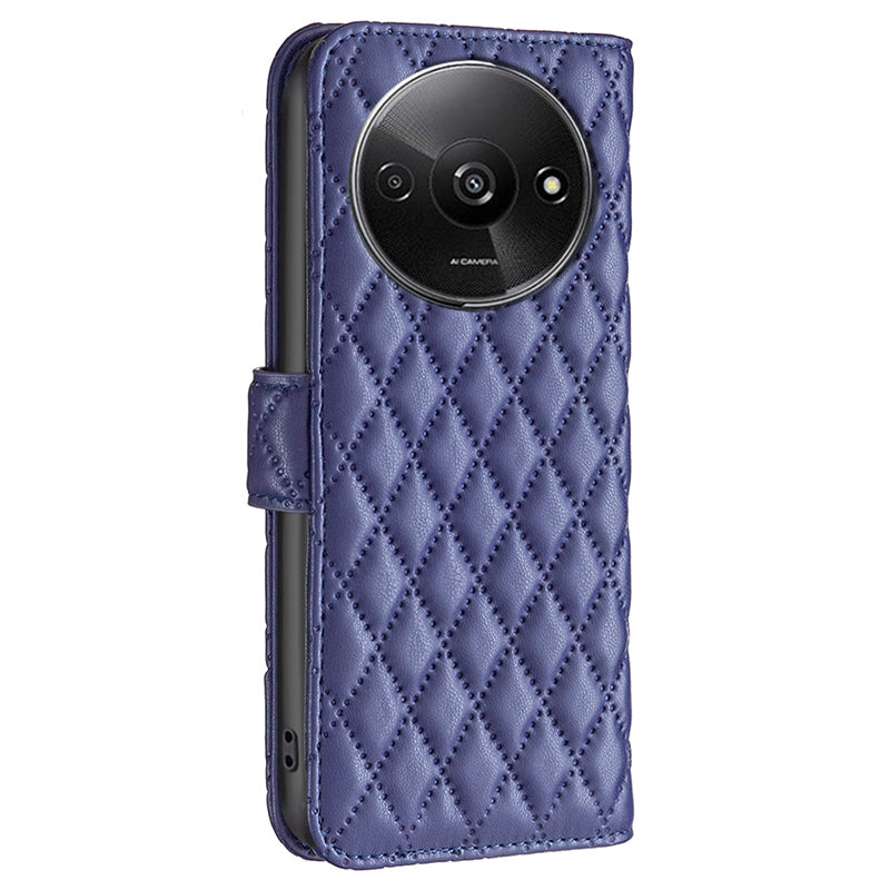 BINFEN COLOR BF Style-14 For Xiaomi Redmi A3 / Poco C61 4G Case TPU Inner Shell Leather Phone Cover