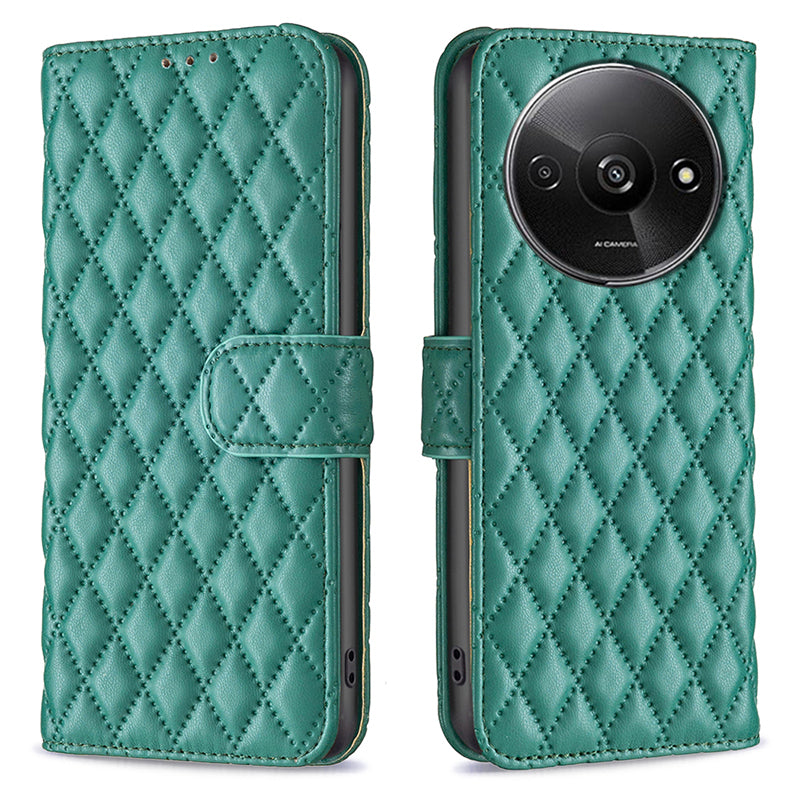 BINFEN COLOR BF Style-14 For Xiaomi Redmi A3 / Poco C61 4G Case TPU Inner Shell Leather Phone Cover