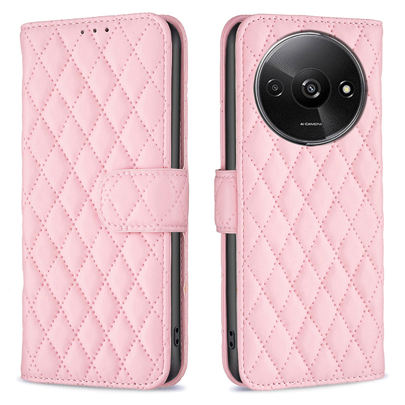 BINFEN COLOR BF Style-14 For Xiaomi Redmi A3 / Poco C61 4G Case TPU Inner Shell Leather Phone Cover