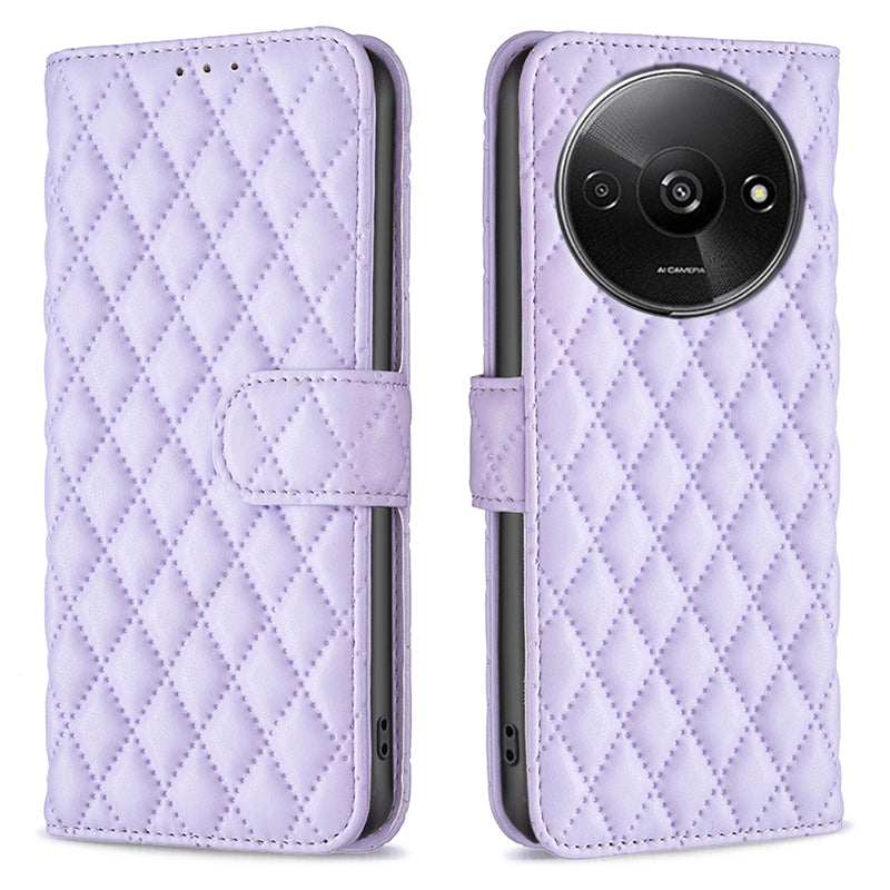 BINFEN COLOR BF Style-14 For Xiaomi Redmi A3 / Poco C61 4G Case TPU Inner Shell Leather Phone Cover