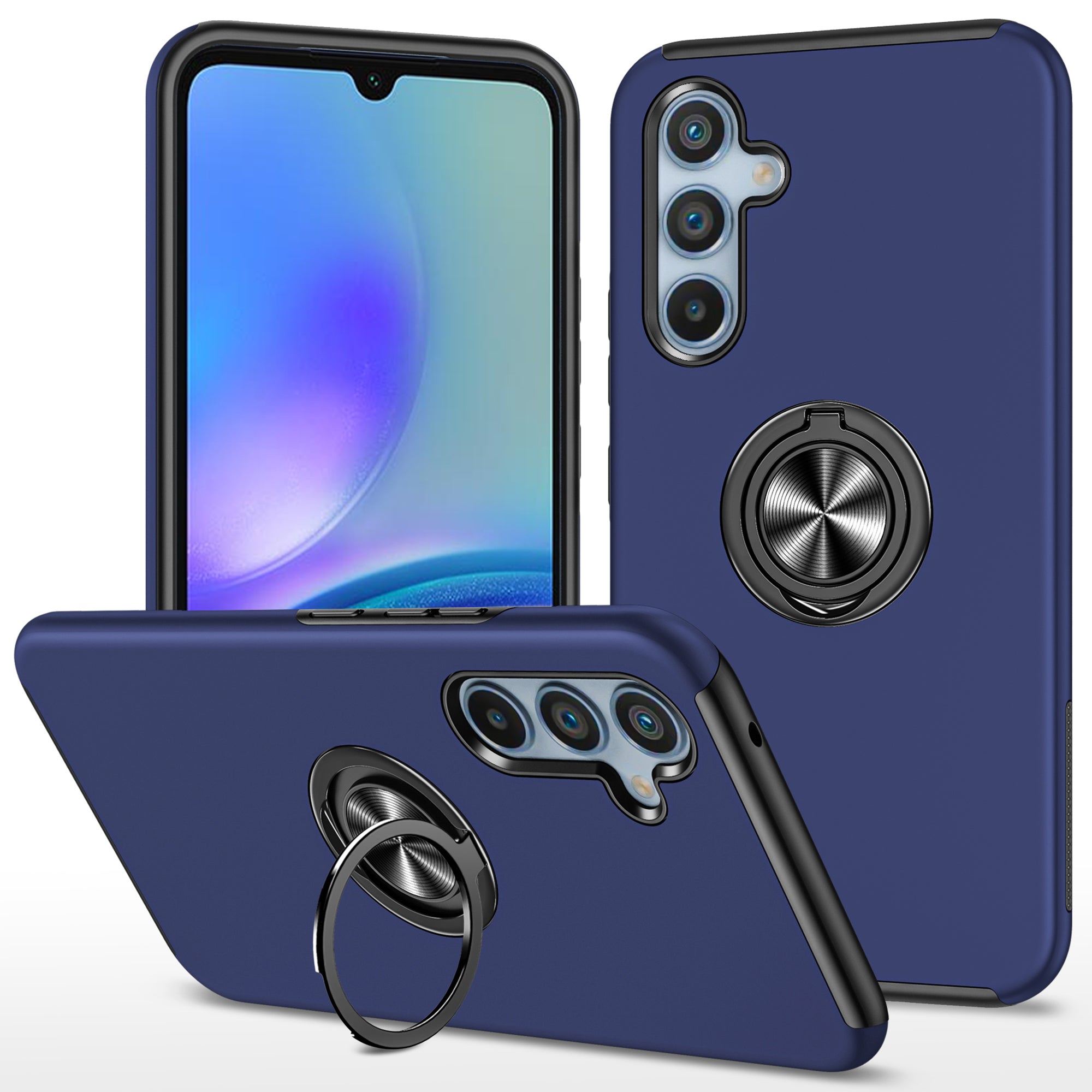 For Samsung Galaxy A05s 4G Kickstand Case Shockproof PC+TPU Phone Cover