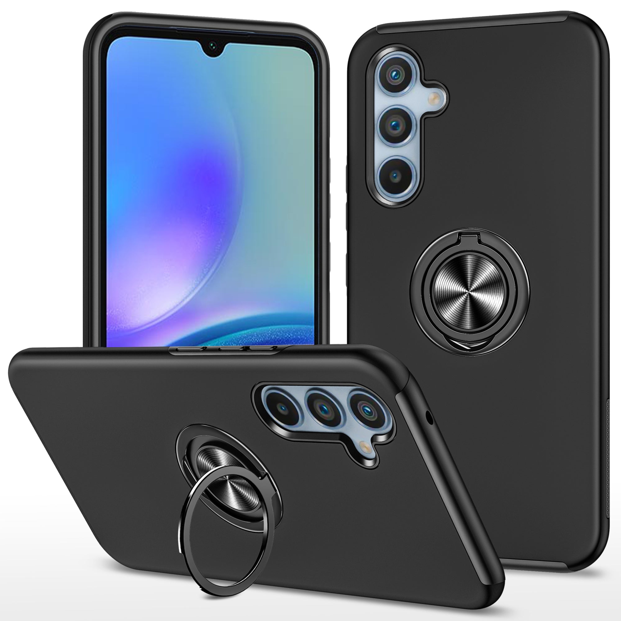 For Samsung Galaxy A05s 4G Kickstand Case Shockproof PC+TPU Phone Cover