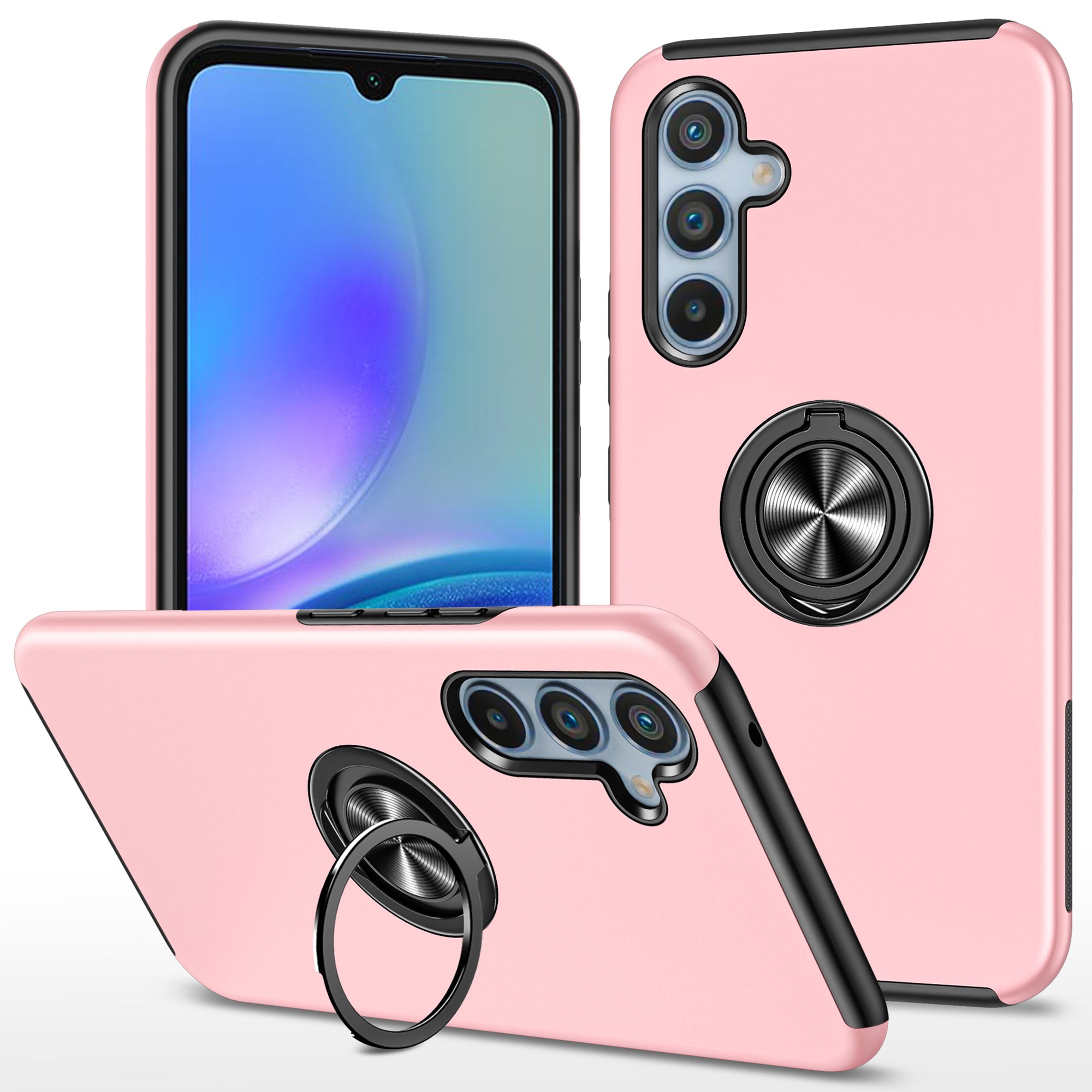 For Samsung Galaxy A05s 4G Kickstand Case Shockproof PC+TPU Phone Cover