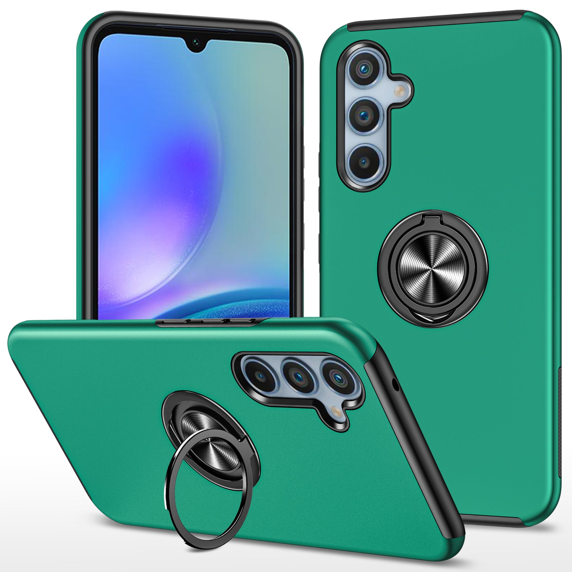 For Samsung Galaxy A05s 4G Kickstand Case Shockproof PC+TPU Phone Cover