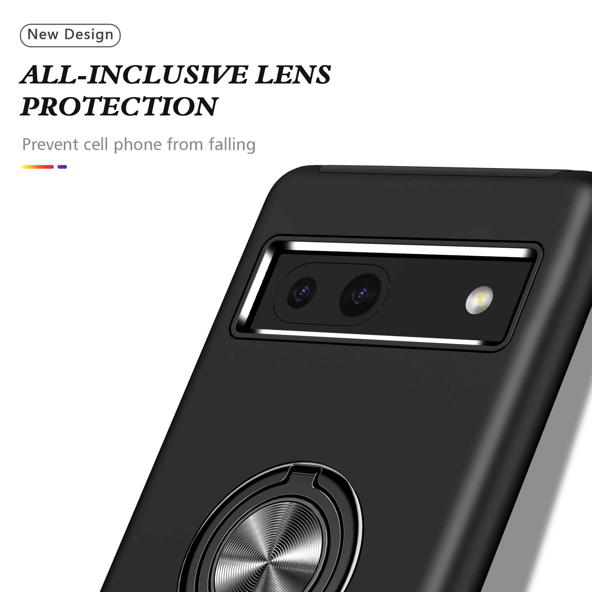 For Google Pixel 8a Shockproof Case PC+TPU Phone Cover with Kickstand