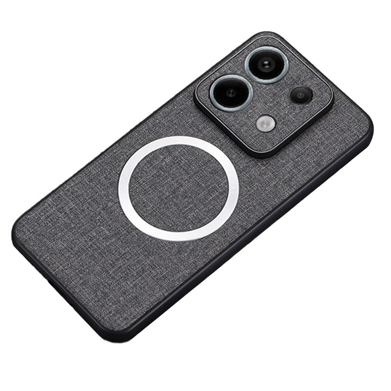 For Xiaomi Redmi Note 13 Pro 5G / Poco X6 5G Cell Phone Case Cloth Texture Cover Compatible with MagSafe