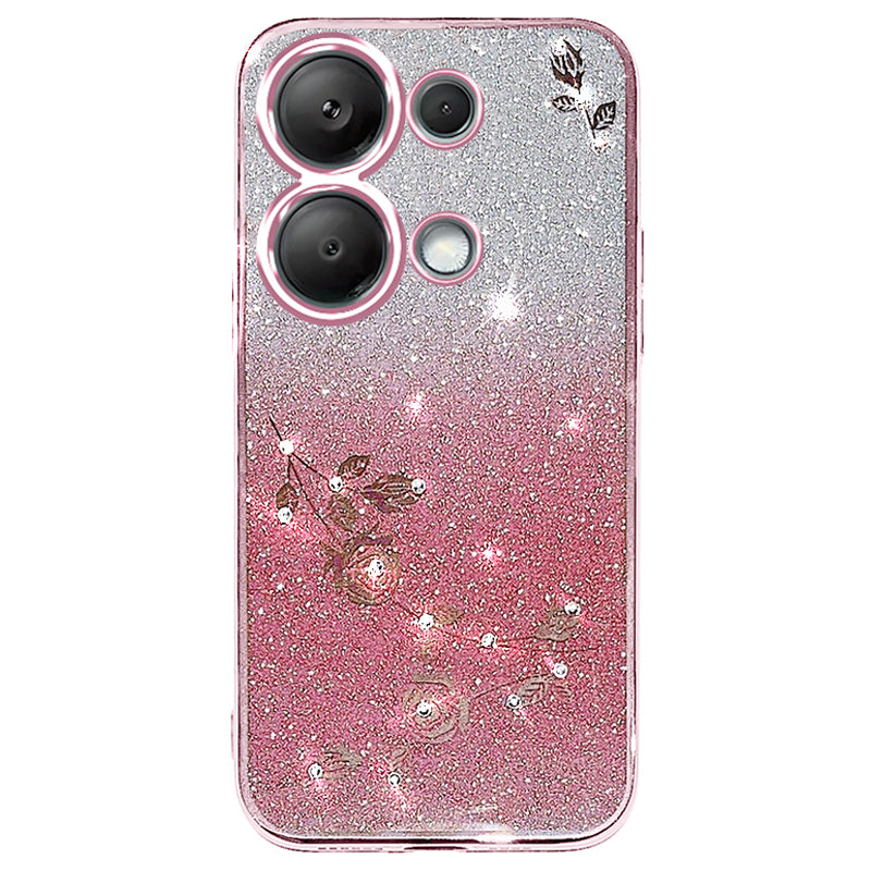 KADEM For Xiaomi Redmi Note 13 5G Cell Phone Cases Flower Design Soft TPU Cover