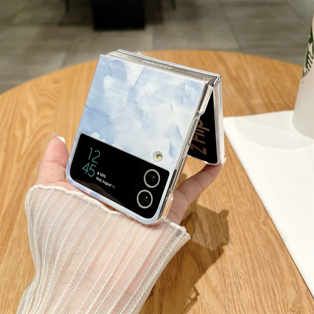 Rococo Series for Samsung Galaxy Z Flip3 5G Case Hard PC Protective Phone Cover