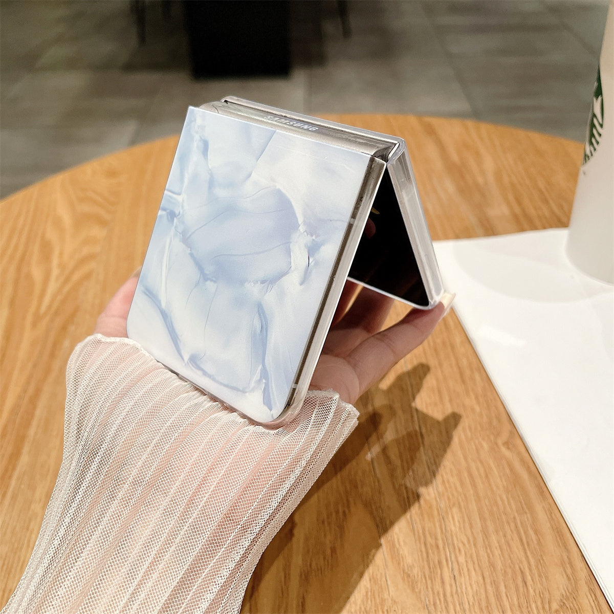 Rococo Series for Samsung Galaxy Z Flip3 5G Case Hard PC Protective Phone Cover