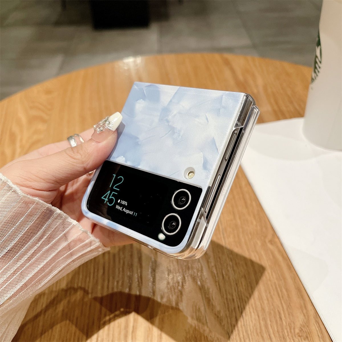 Rococo Series for Samsung Galaxy Z Flip3 5G Case Hard PC Protective Phone Cover