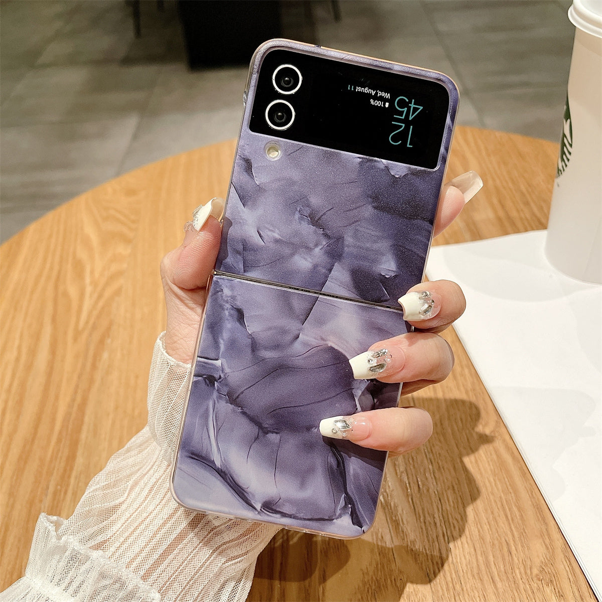 Rococo Series for Samsung Galaxy Z Flip3 5G Case Hard PC Protective Phone Cover