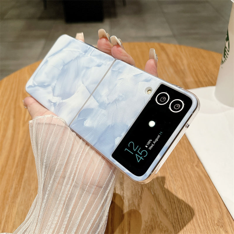 For Samsung Galaxy Z Flip4 5G Case Hard PC Rococo Art Style Phone Cover