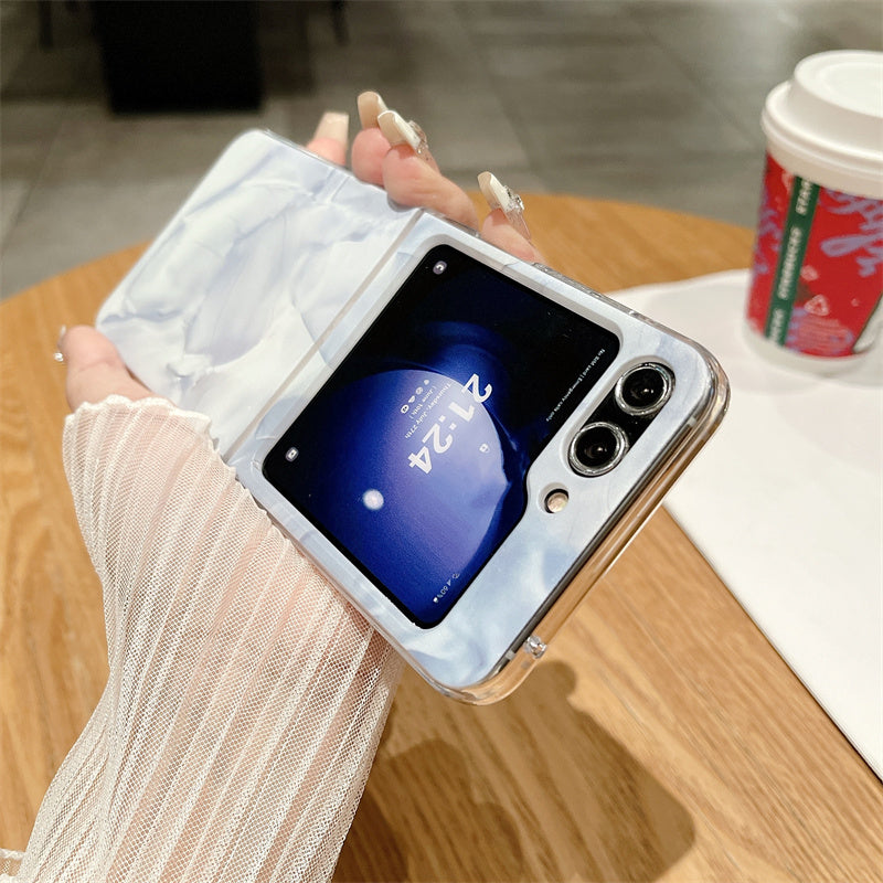 For Samsung Galaxy Z Flip5 5G Cell Phone Case Rococo Art Style Drop-resistant PC Shell