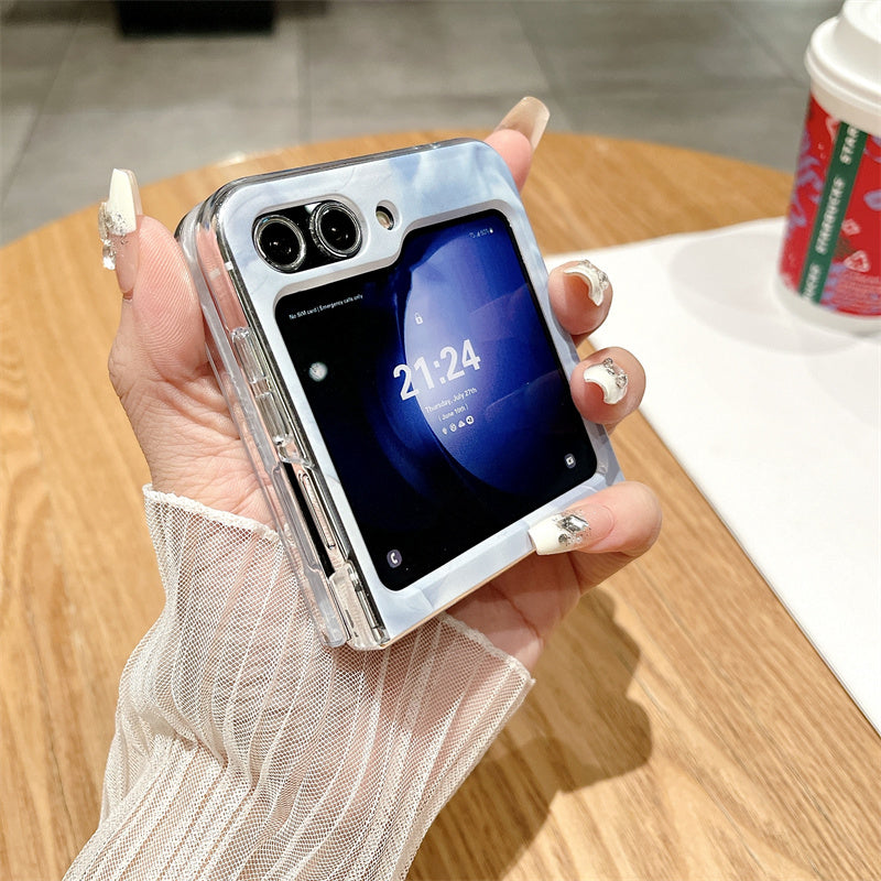 For Samsung Galaxy Z Flip5 5G Cell Phone Case Rococo Art Style Drop-resistant PC Shell