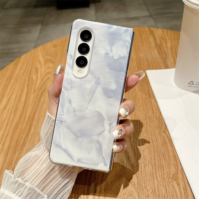 For Samsung Galaxy Z Fold4 5G Case Rococo Art Style PC Drop-proof Phone Back Shell