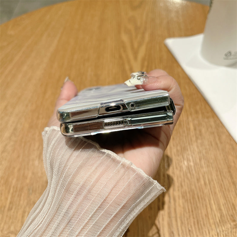 For Samsung Galaxy Z Fold5 5G Case Rococo Style PC Drop-resistant Phone Protector