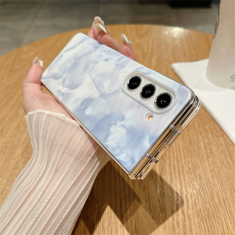 For Samsung Galaxy Z Fold5 5G Case Rococo Style PC Drop-resistant Phone Protector