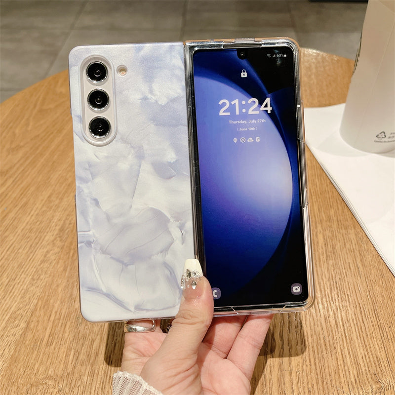 For Samsung Galaxy Z Fold5 5G Case Rococo Style PC Drop-resistant Phone Protector