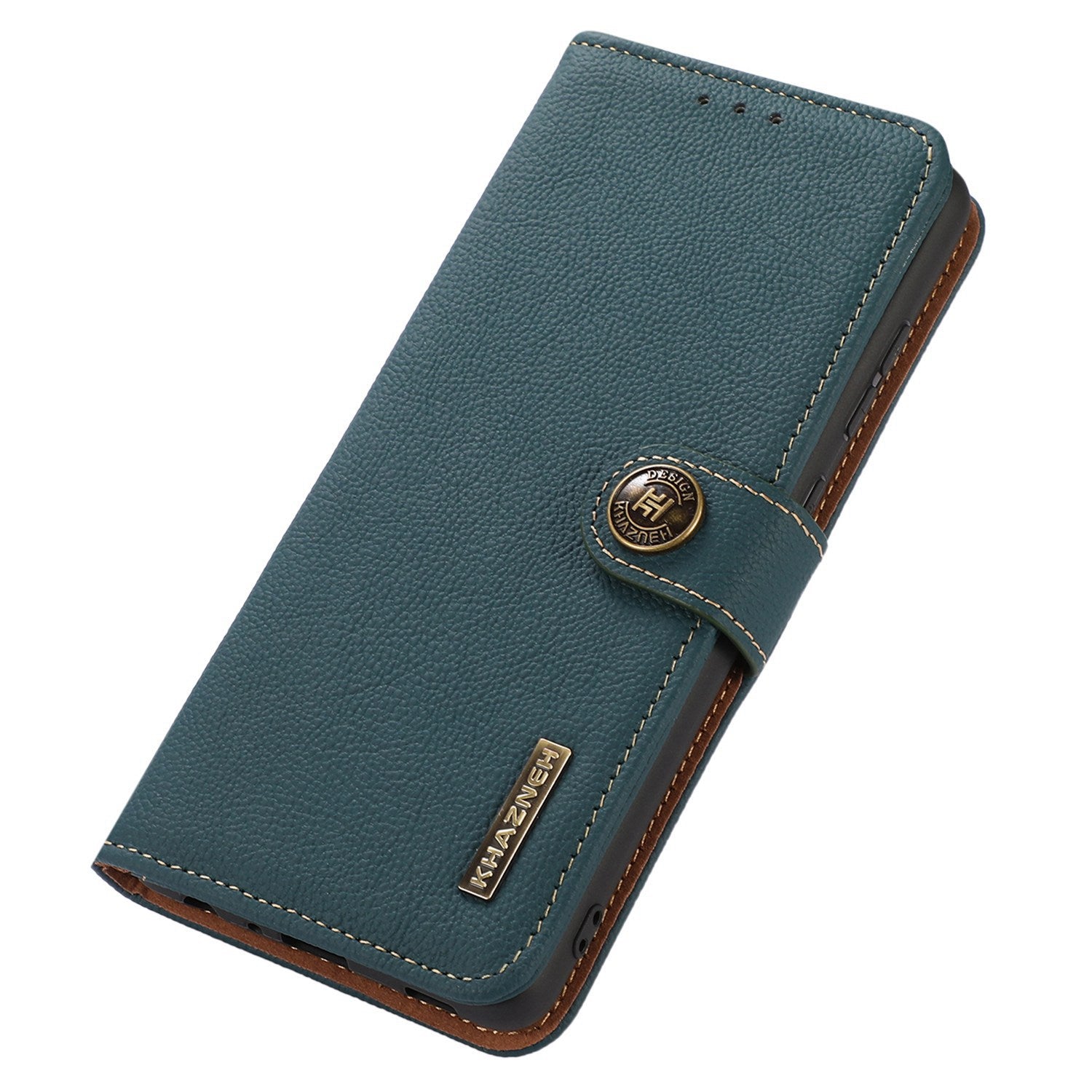 KHAZNEH For Motorola Moto G34 5G Case RFID Blocking Anti-Scratch Stand Phone Cover