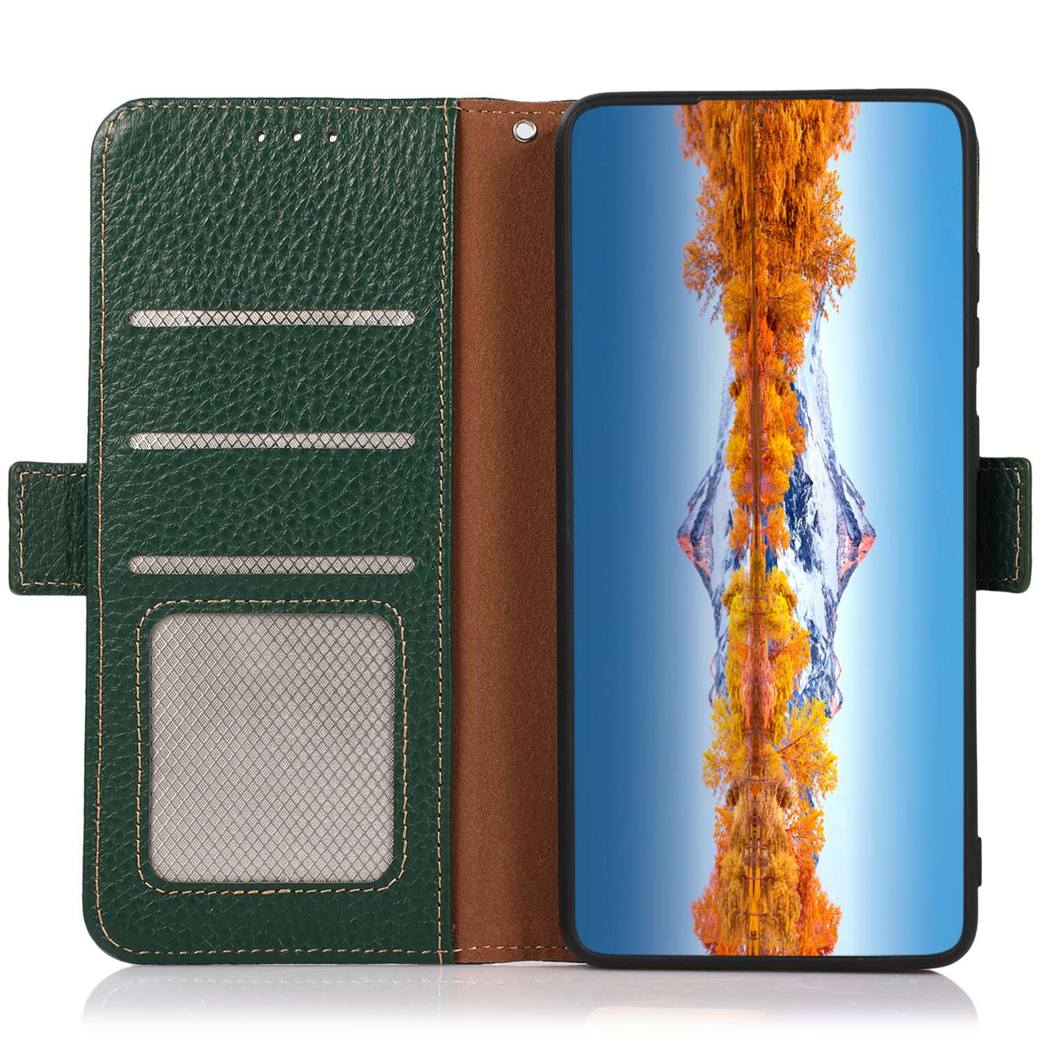 KHAZNEH For Realme C67 4G Case Litchi Texture RFID Blocking Shockproof Phone Cover