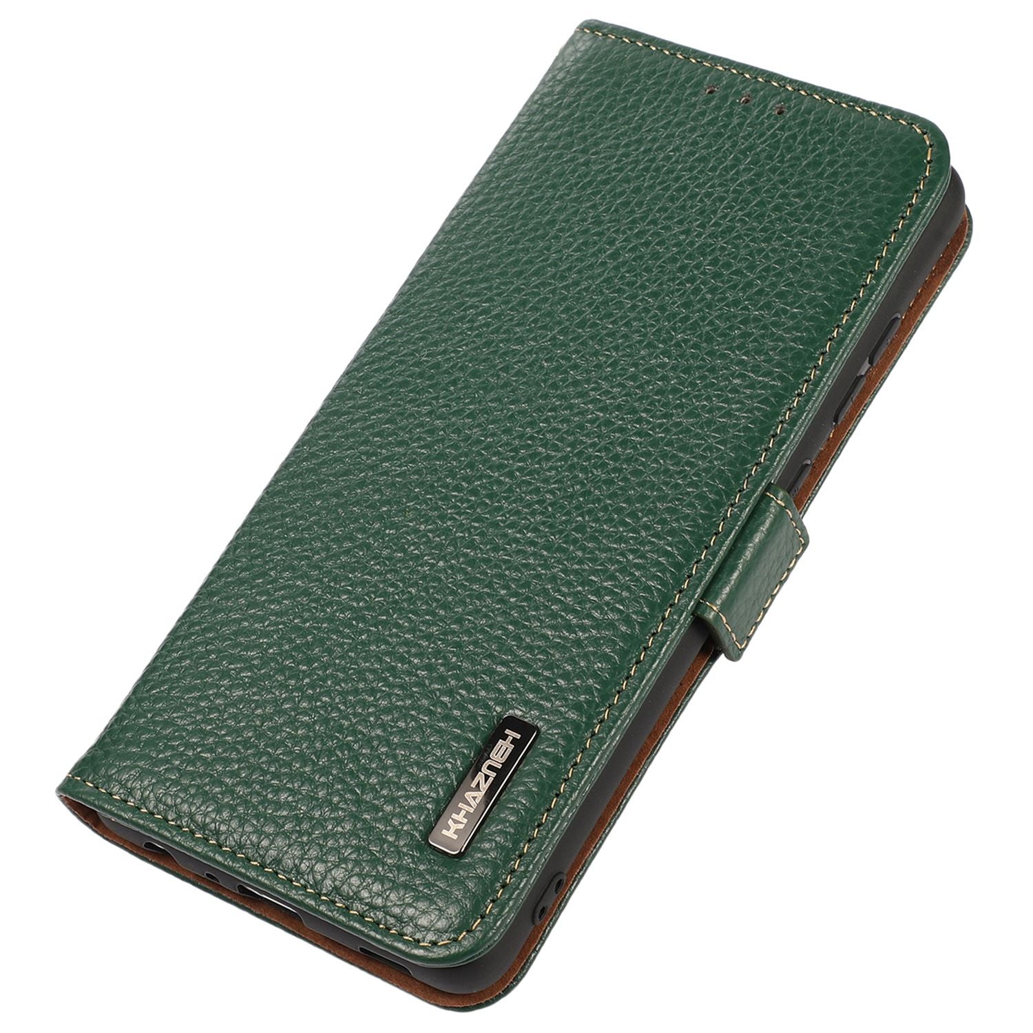 KHAZNEH For Realme C67 4G Case Litchi Texture RFID Blocking Shockproof Phone Cover