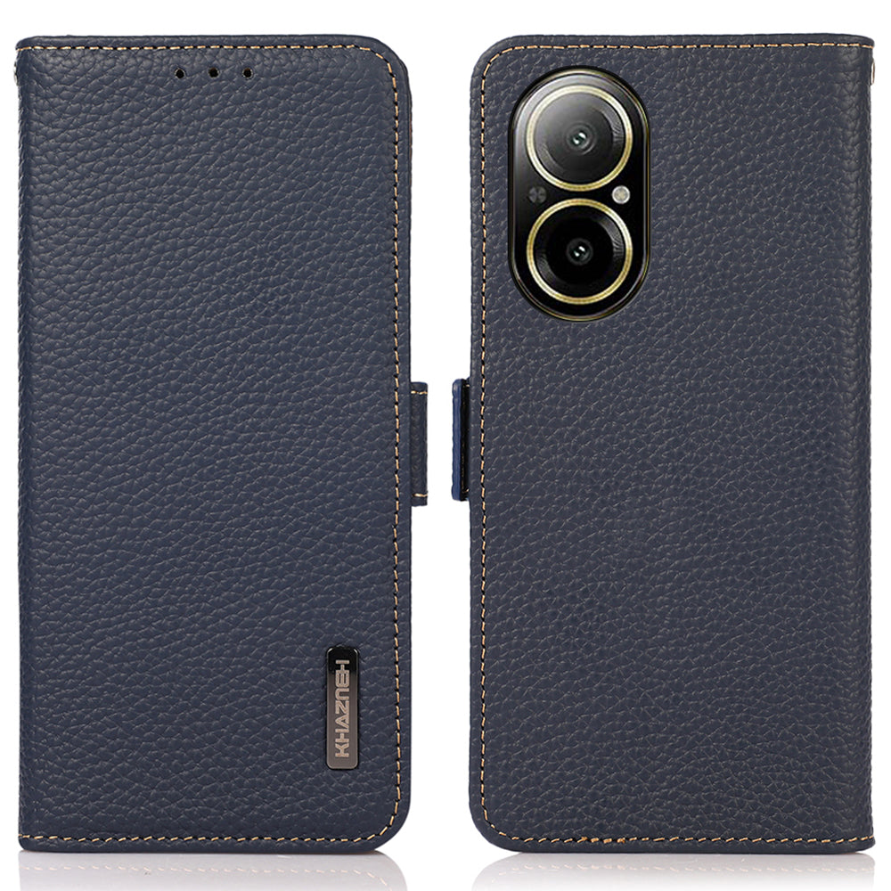 KHAZNEH For Realme C67 4G Case Litchi Texture RFID Blocking Shockproof Phone Cover