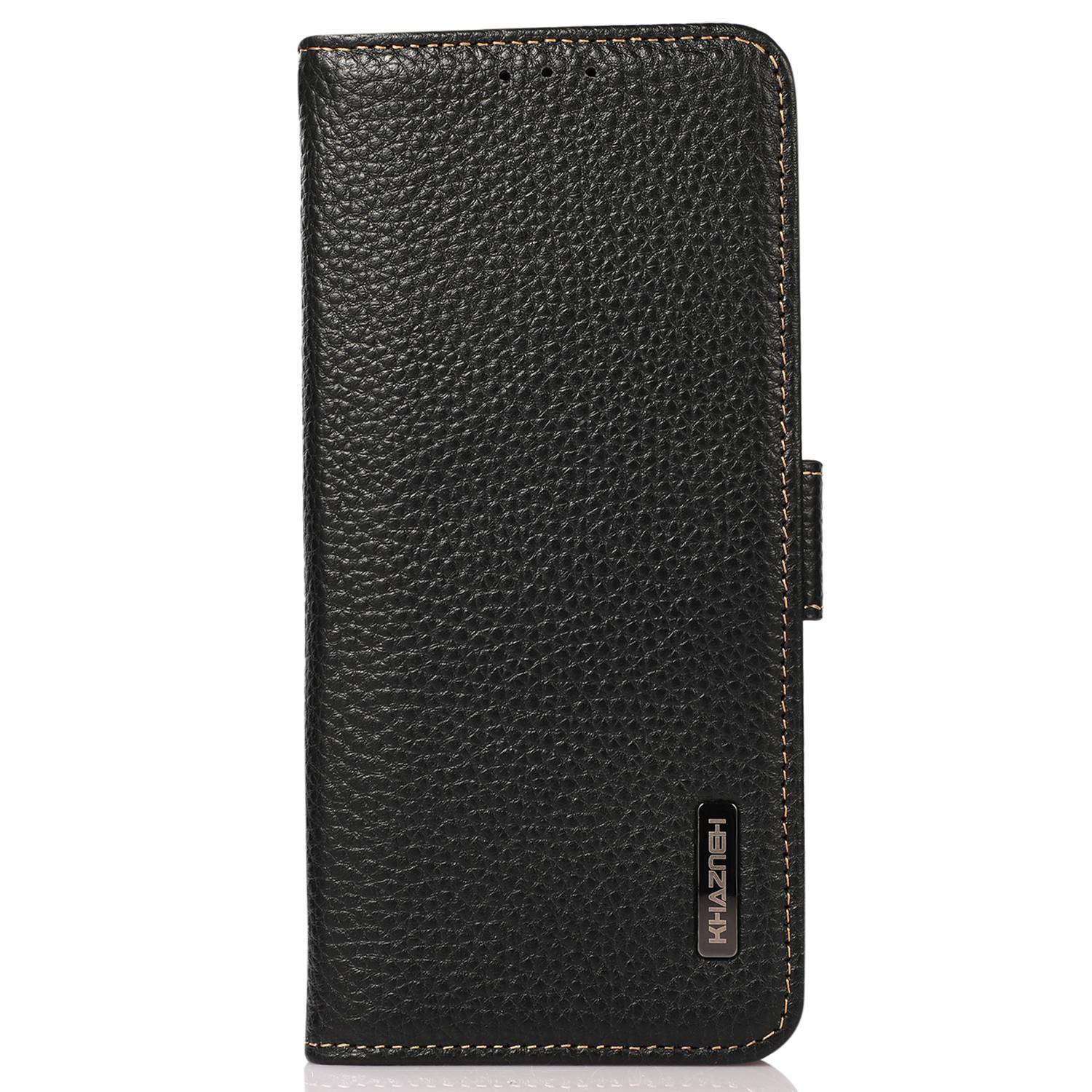 KHAZNEH For OnePlus Ace 3 5G / 12R 5G Magnetic Phone Case Litchi Texture RFID Blocking Anti-drop Cover