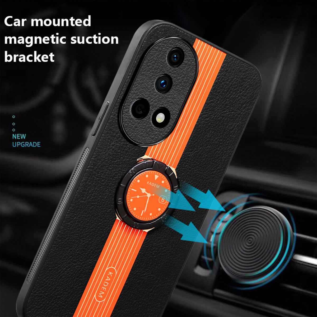 KADEM For Huawei nova 12 Pro 5G / nova 12 Ultra 5G Case Ring Kickstand Watch Pattern Phone Cover