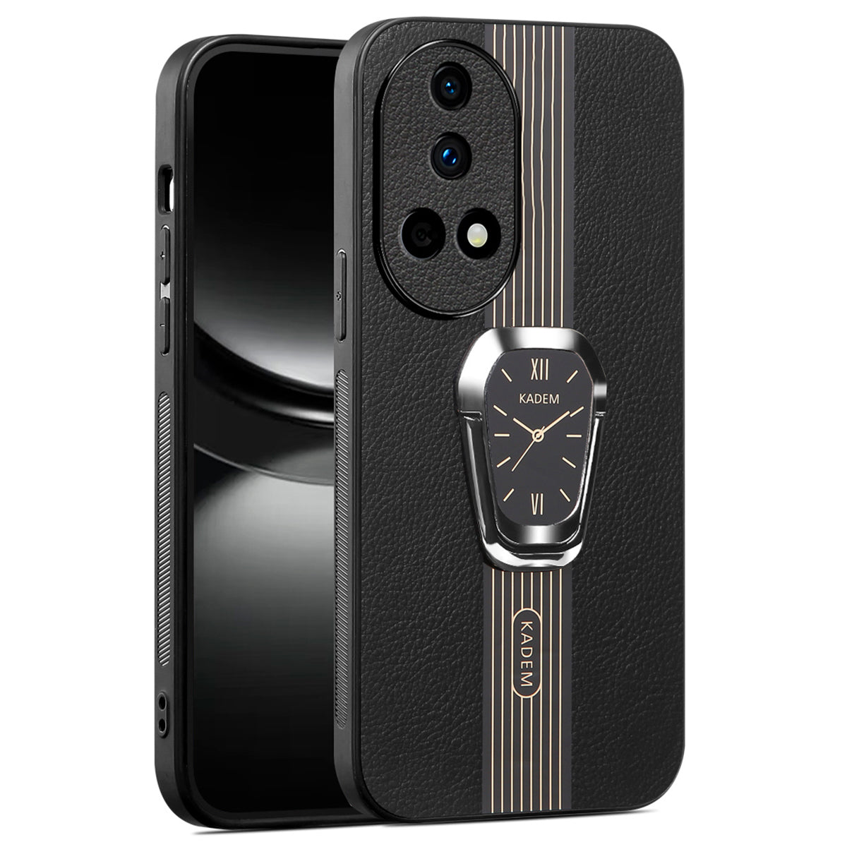 KADEM For Huawei nova 12 5G Cell Phone Case PU+TPU+Acrylic Anti-scratch Kickstand Cover