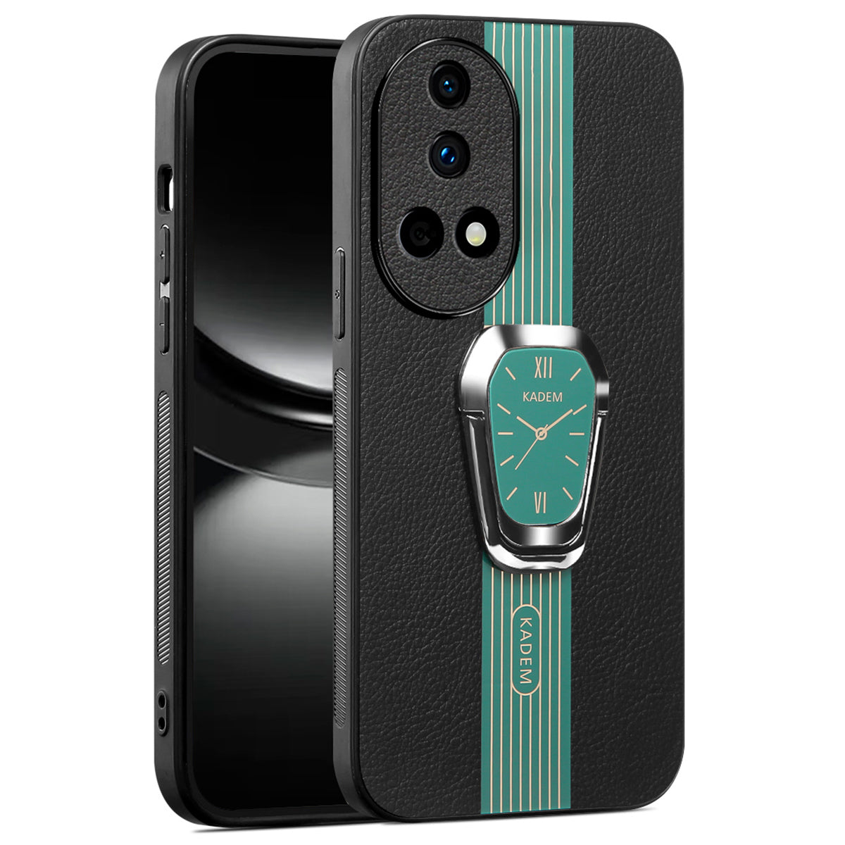 KADEM For Huawei nova 12 5G Cell Phone Case PU+TPU+Acrylic Anti-scratch Kickstand Cover