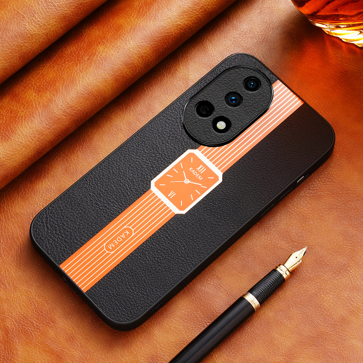 KADEM For Huawei nova 12 5G Case PU+TPU+Acrylic Electroplated Smartphone Cover