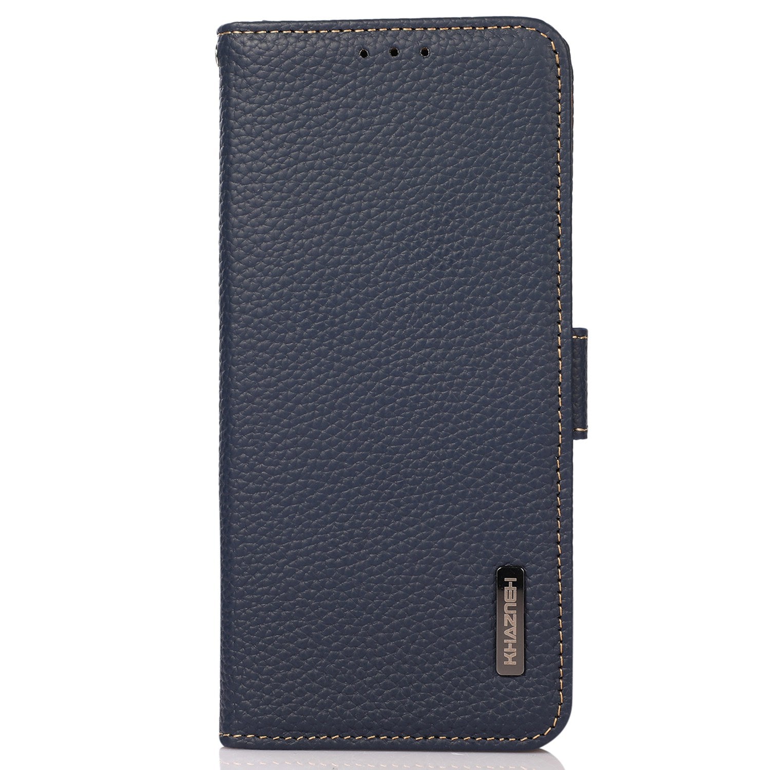 KHAZNEH For Motorola Moto G04 4G / G24 4G Case with RFID Blocking Genuine Cow Leather Phone Cover