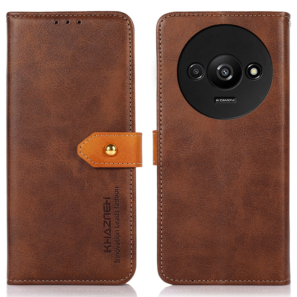 KHAZNEH For Xiaomi Redmi A3 / Poco C61 4G Case PU Leather Wallet Folio Phone Cover