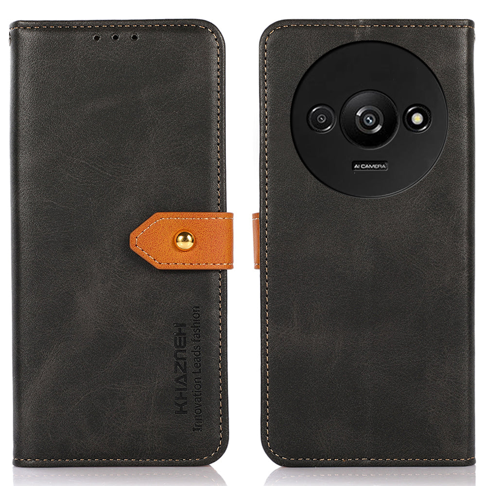 KHAZNEH For Xiaomi Redmi A3 / Poco C61 4G Case PU Leather Wallet Folio Phone Cover