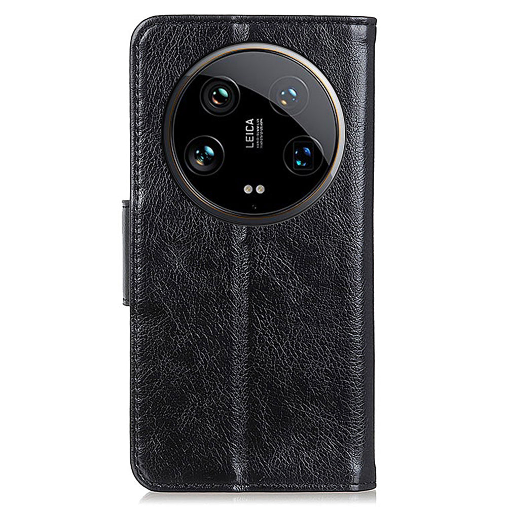 For Xiaomi 14 Ultra Case Card Slot Stand Split Leather Nappa Texture Phone Cover