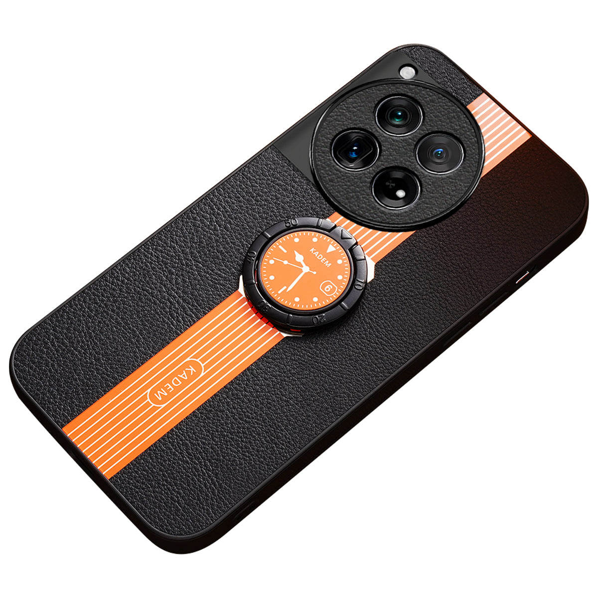 KADEM For OnePlus 12R 5G / Ace 3 5G Cover Watch Pattern Ring Kickstand Cell Phone Case
