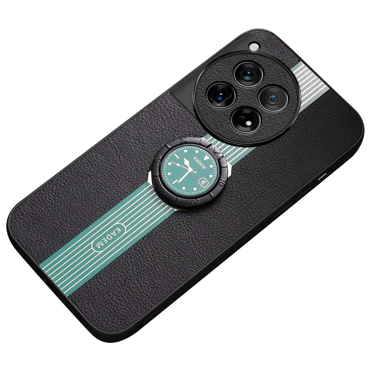 KADEM For OnePlus 12R 5G / Ace 3 5G Cover Watch Pattern Ring Kickstand Cell Phone Case