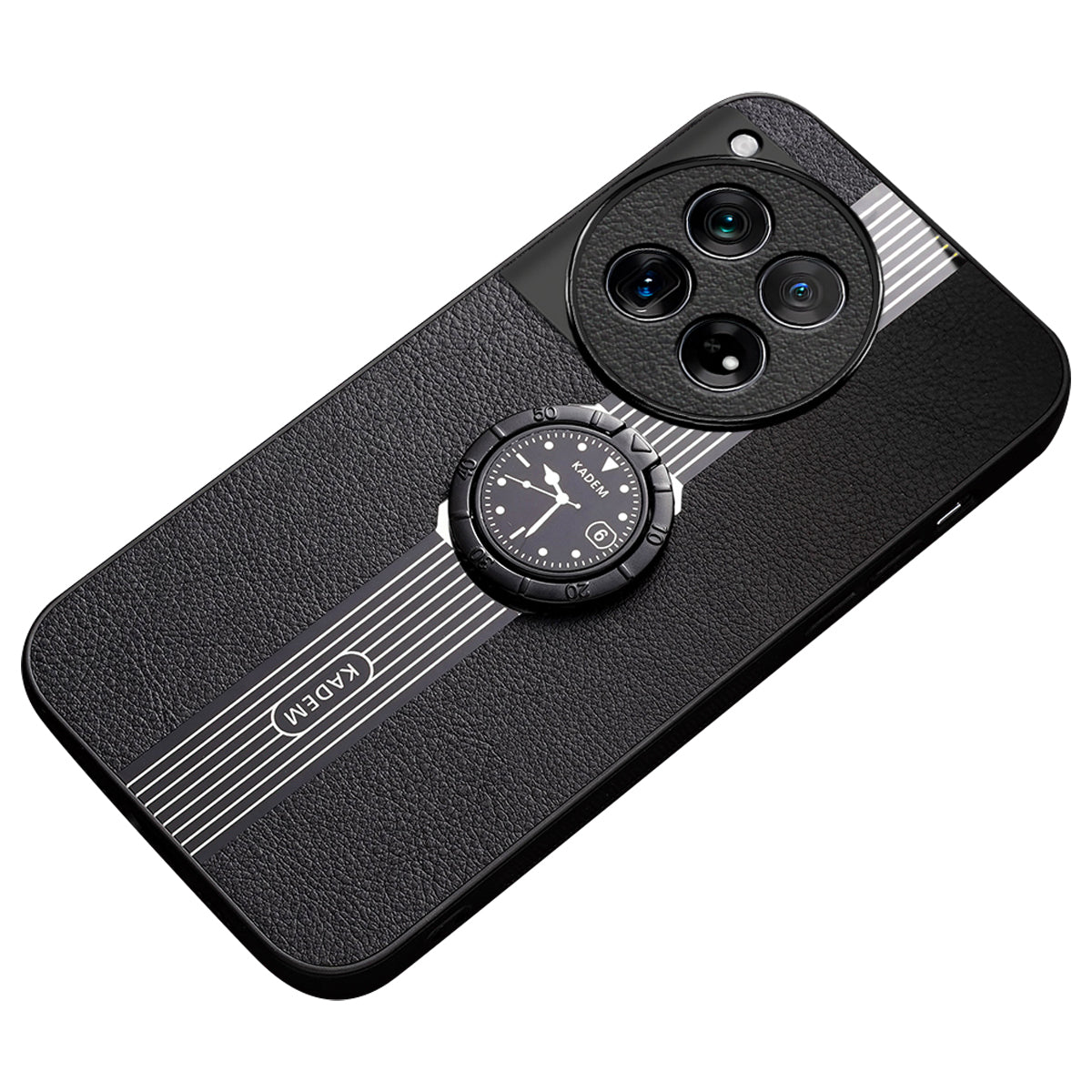 KADEM For OnePlus 12R 5G / Ace 3 5G Cover Watch Pattern Ring Kickstand Cell Phone Case