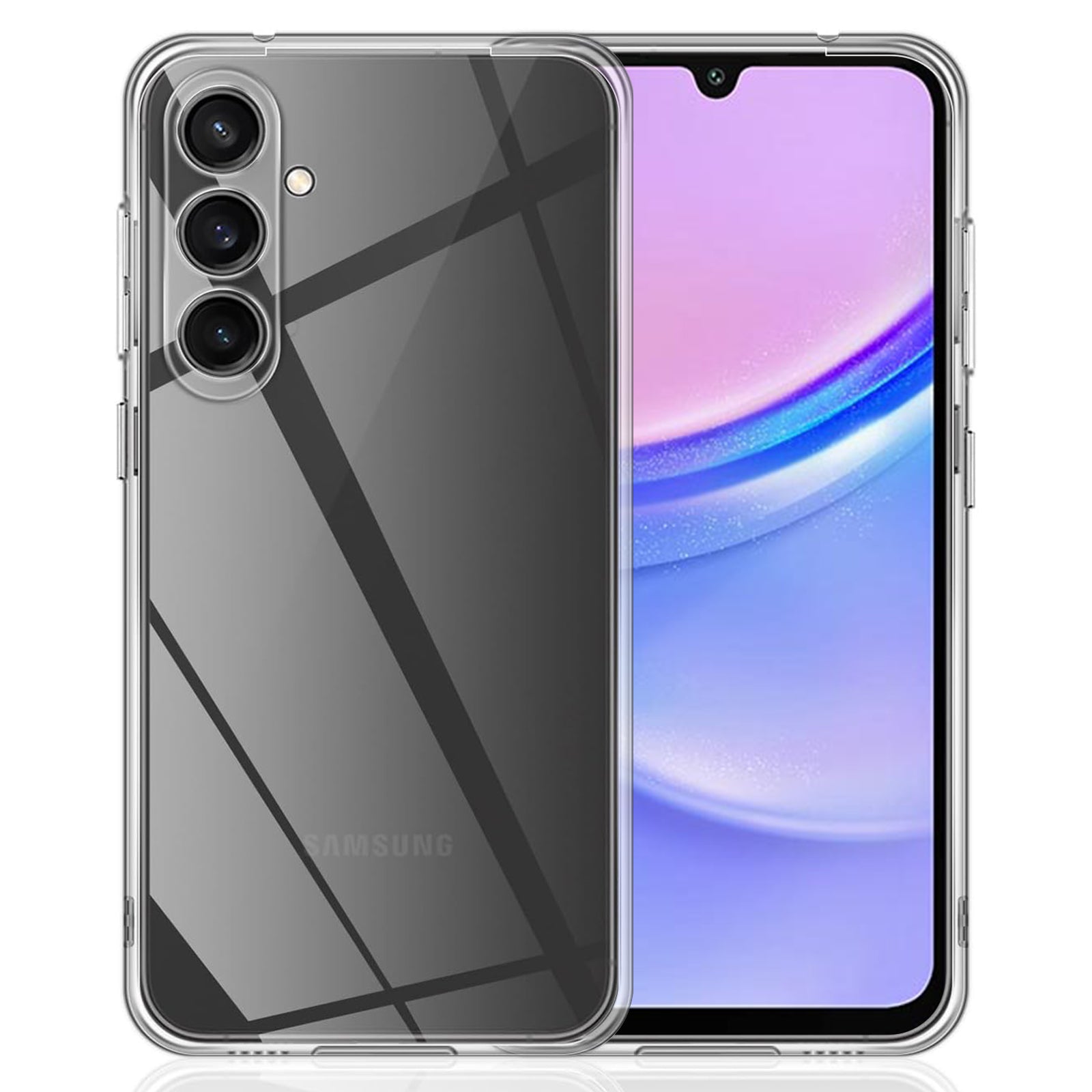 For Samsung Galaxy A15 4G / 5G Case Crystal Clear Soft TPU Protective Phone Cover