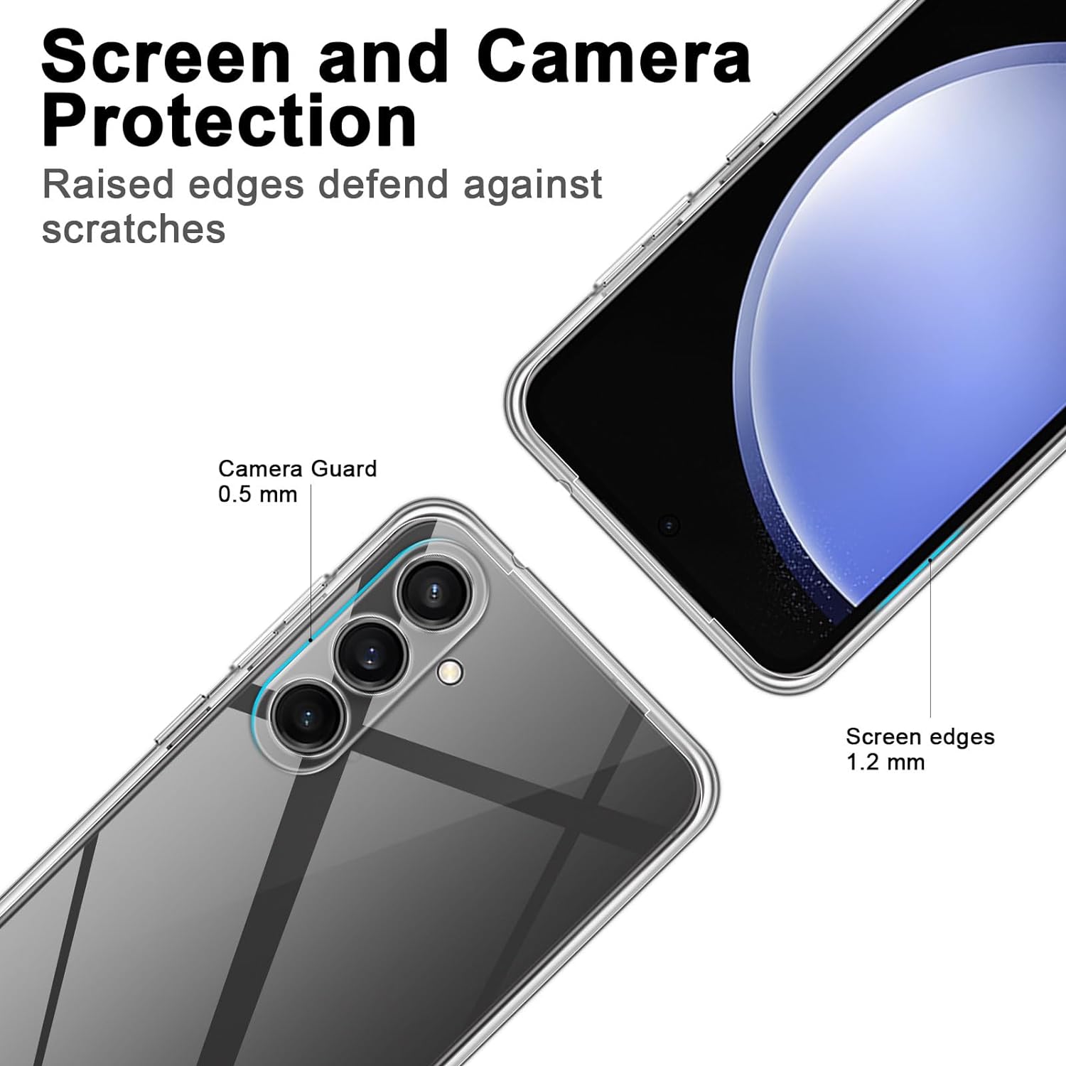 For Samsung Galaxy A15 4G / 5G Case Crystal Clear Soft TPU Protective Phone Cover