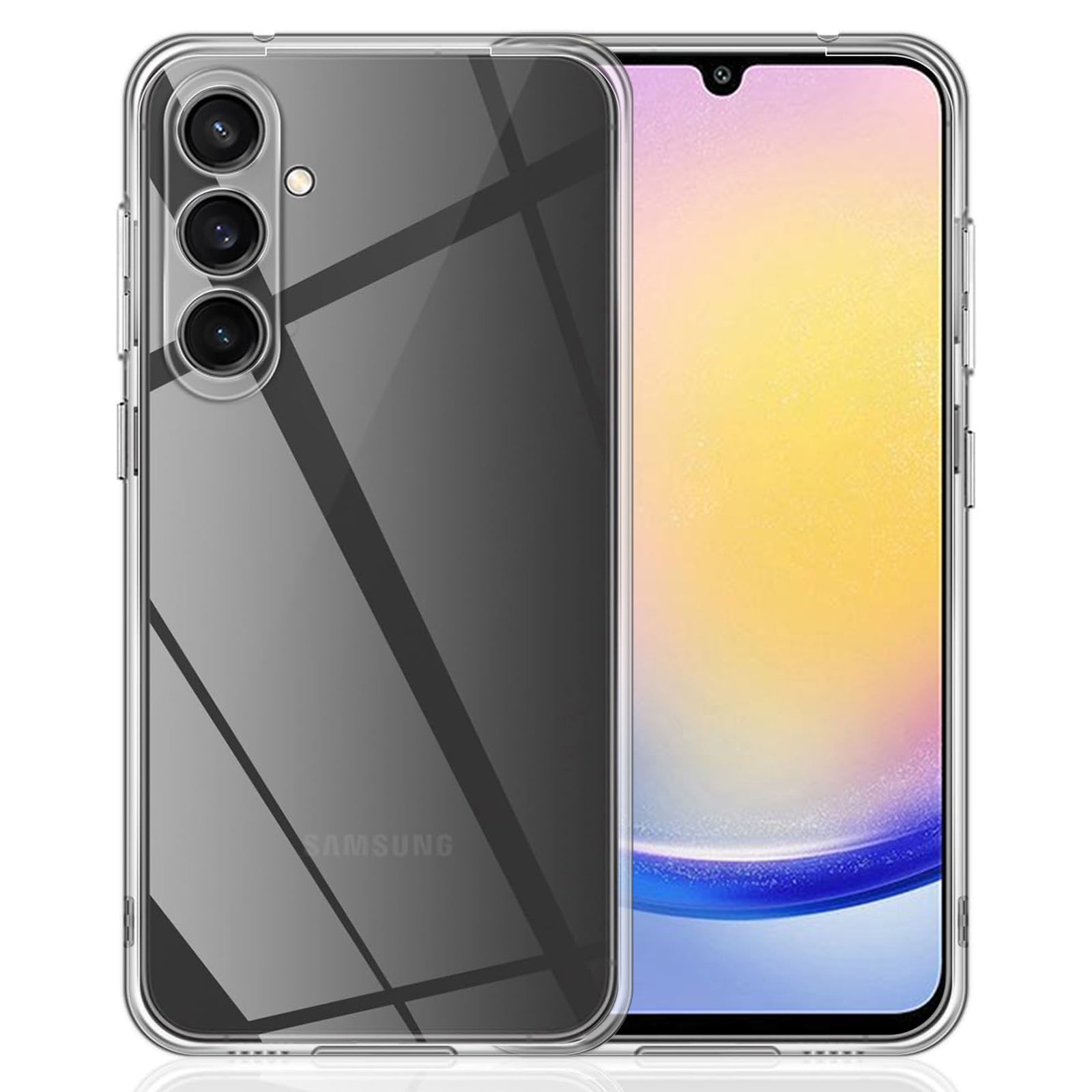 For Samsung Galaxy A25 5G (Global) (161.0 x 76.5 x 8.3mm) Case Clear TPU Phone Cover Anti-fingerprint