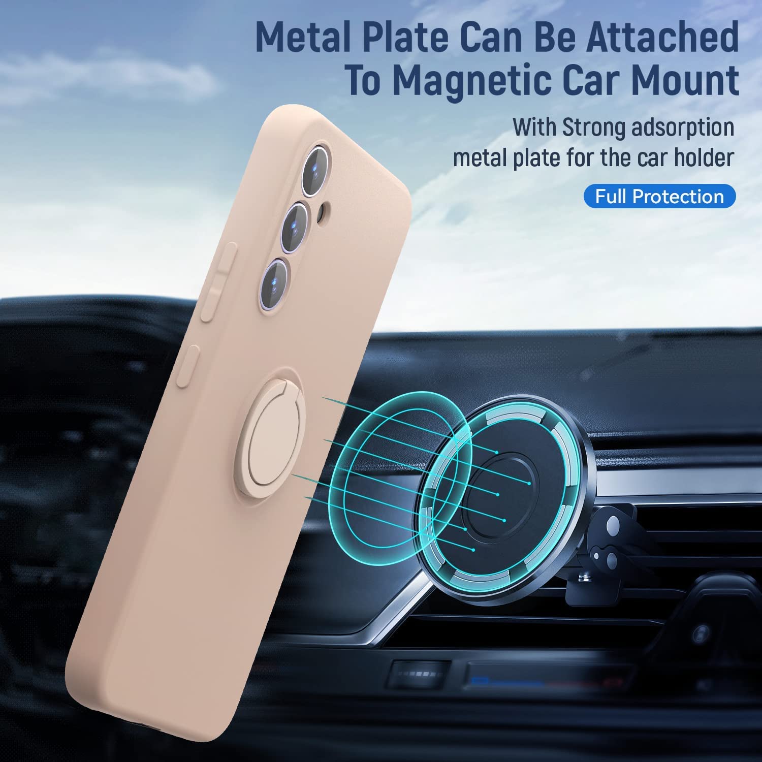 For Samsung Galaxy A35 5G Case Liquid Silicone Kickstand Cover with 2.5D Arc Edge Tempered Glass Film