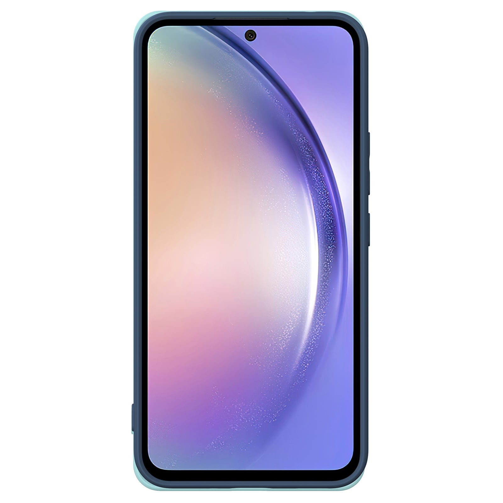 For Samsung Galaxy A24 4G (162.1 x 77.6 x 8.3mm) Case Ring Kickstand Liquid Silicone Phone Cover