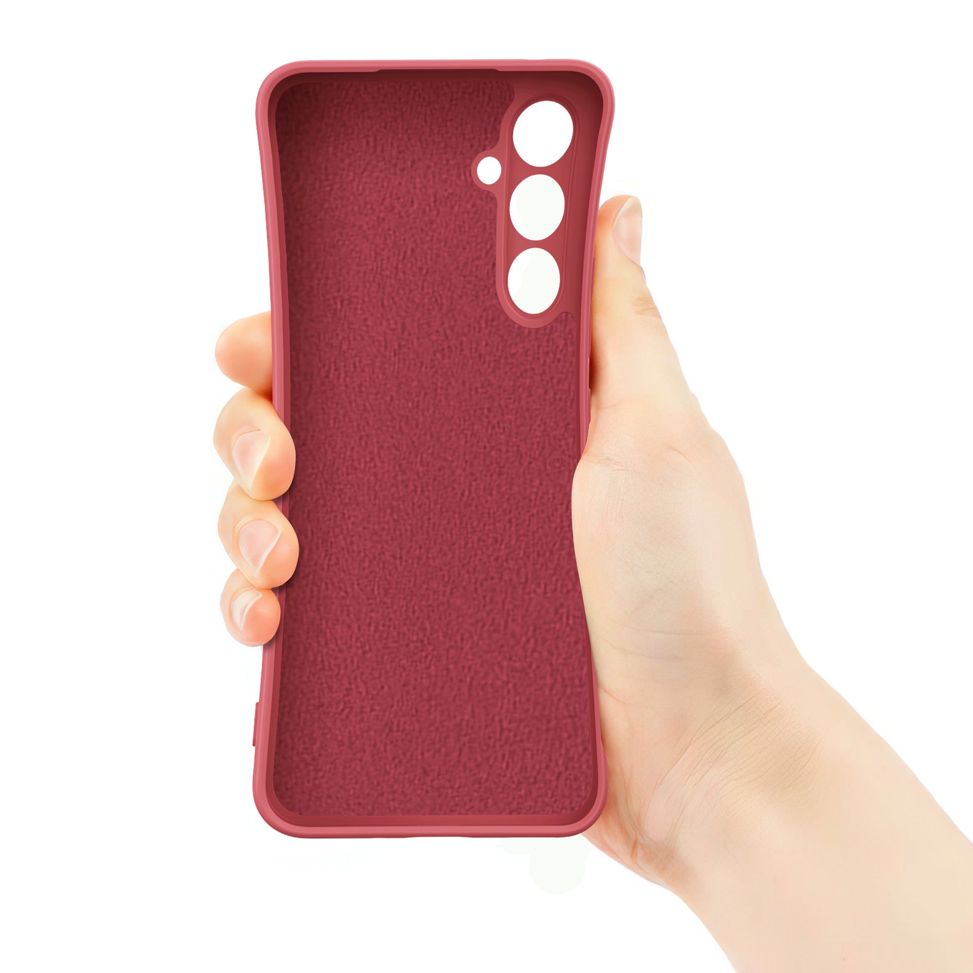 For Samsung Galaxy A24 4G (162.1 x 77.6 x 8.3mm) Case Ring Kickstand Liquid Silicone Phone Cover